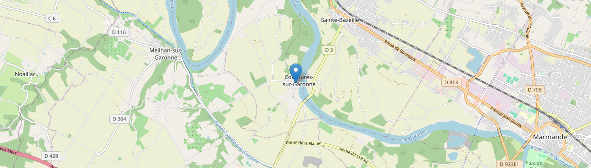 Couthures-sur-Garonne - Carte