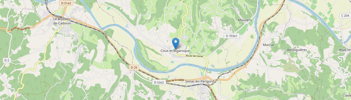 Coux et Bigaroque-Mouzens - Carte