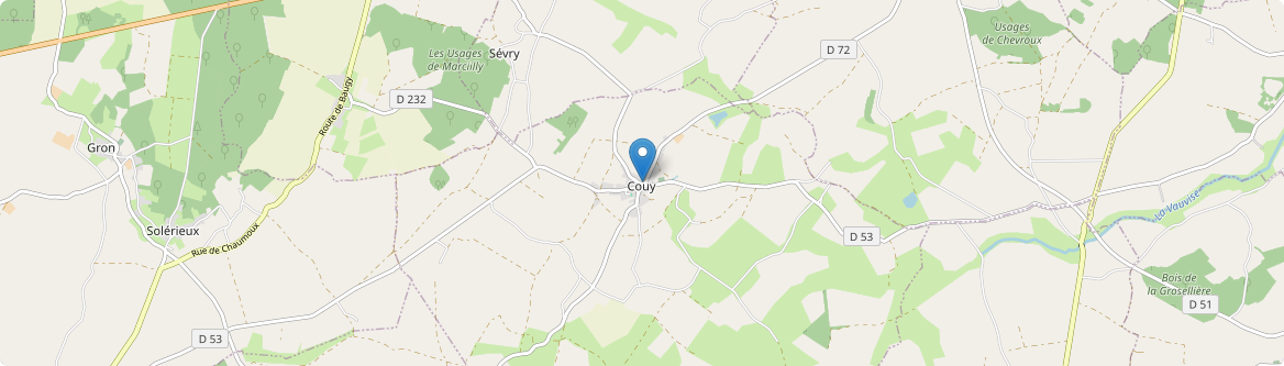 Couy - Carte