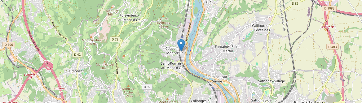 Couzon-au-Mont-d'Or - Carte