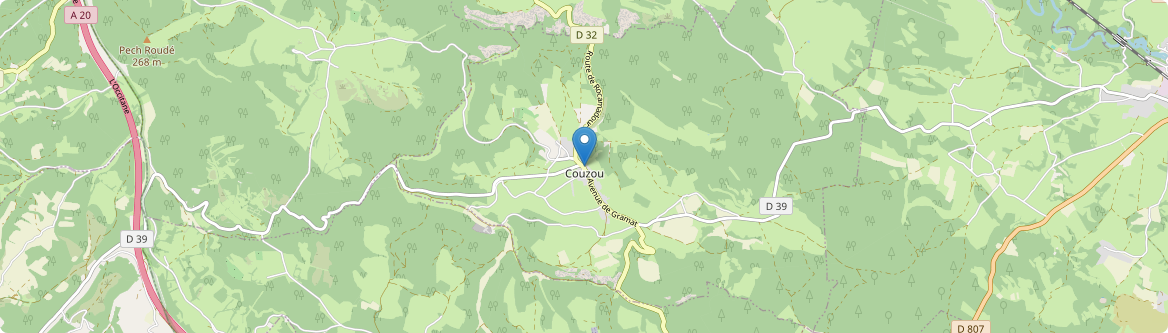 Couzou - Carte