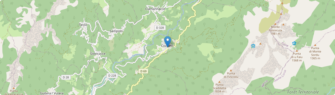 Cozzano - Carte