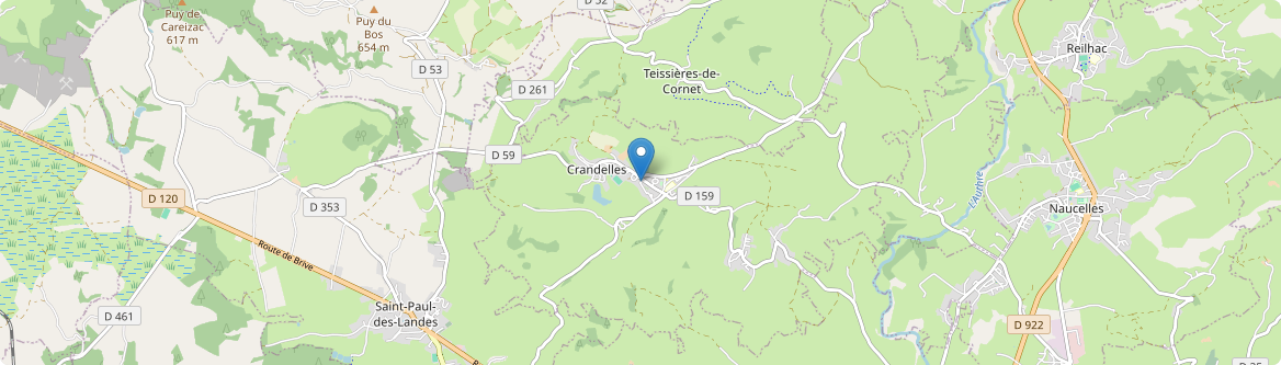Crandelles - Carte
