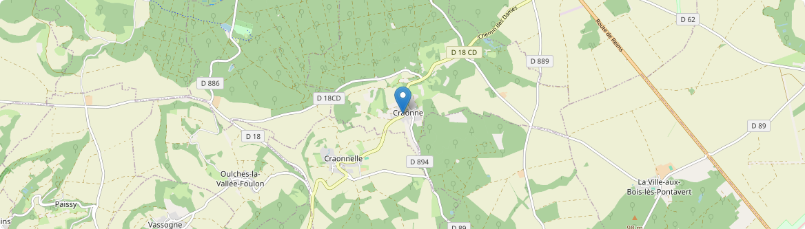 Craonne - Carte