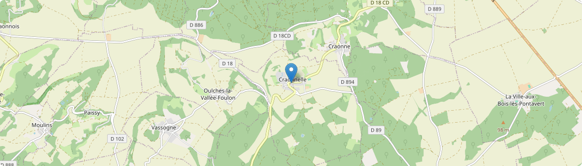Craonnelle - Carte