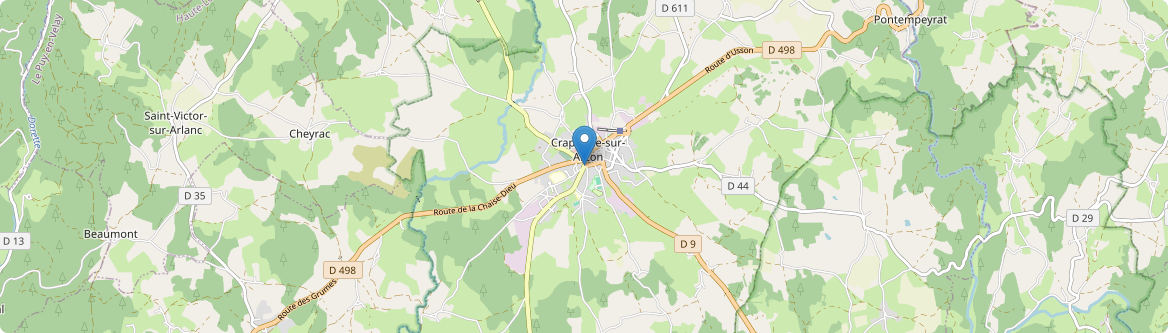 Craponne-sur-Arzon - Carte