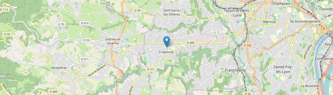 Craponne - Carte