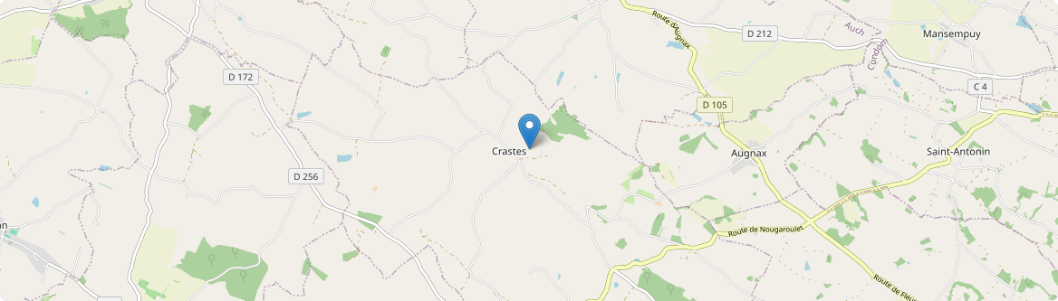 Crastes - Carte