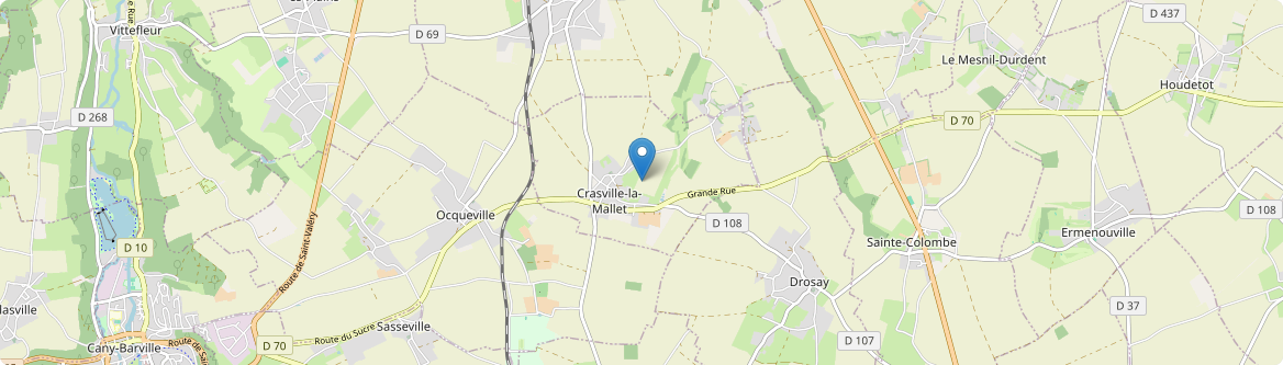 Crasville-la-Mallet - Carte