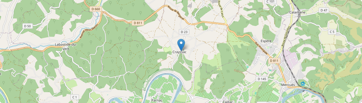 Crayssac - Carte