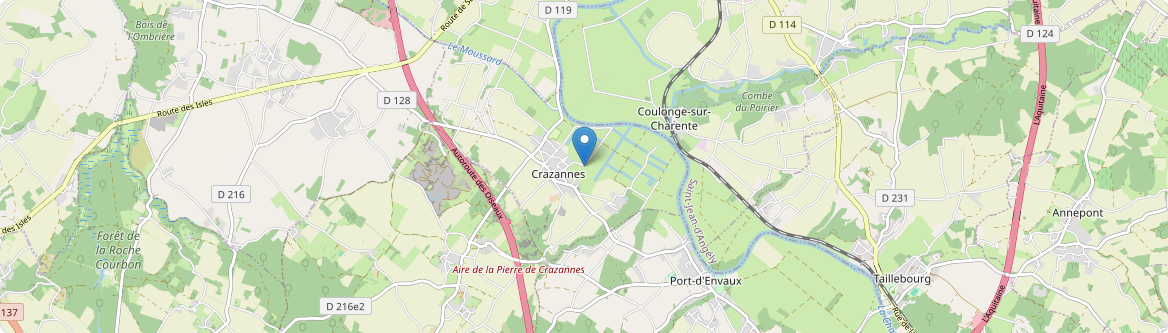 Crazannes - Carte