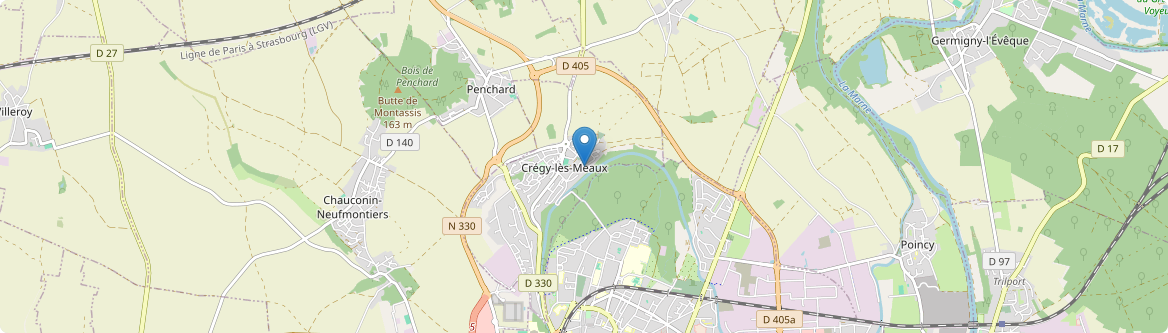 Crégy-lès-Meaux - Carte