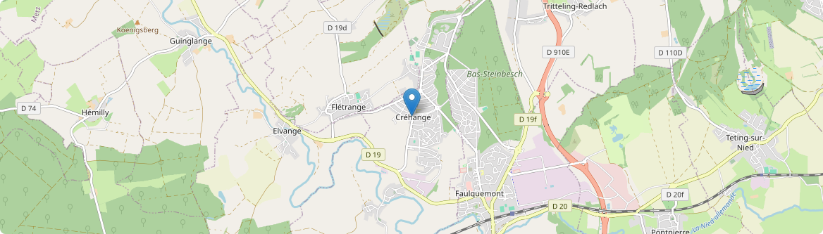 Créhange - Carte