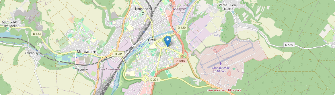 Creil - Carte