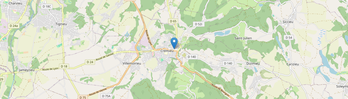 Crémieu - Carte