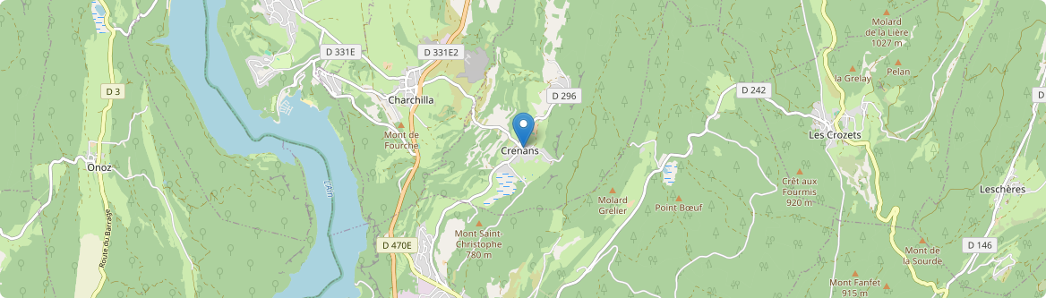 Crenans - Carte