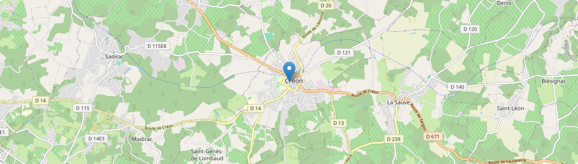 Créon - Carte