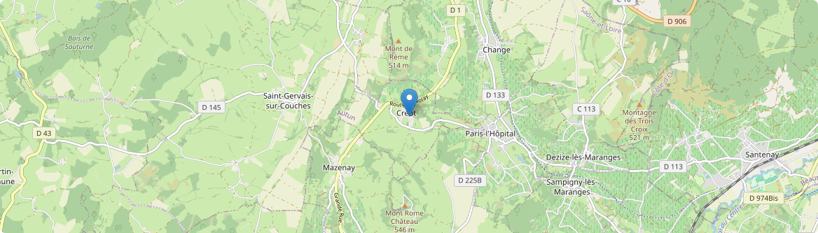 Créot - Carte