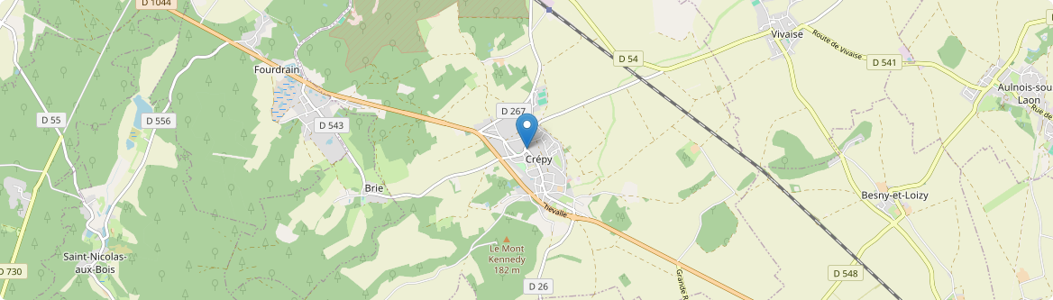Crépy - Carte