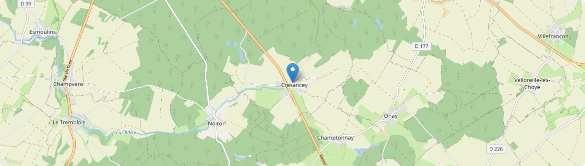 Cresancey - Carte