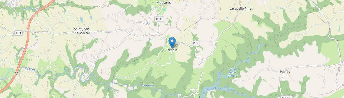 Crespin - Carte