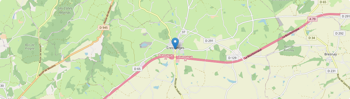 Cressanges - Carte