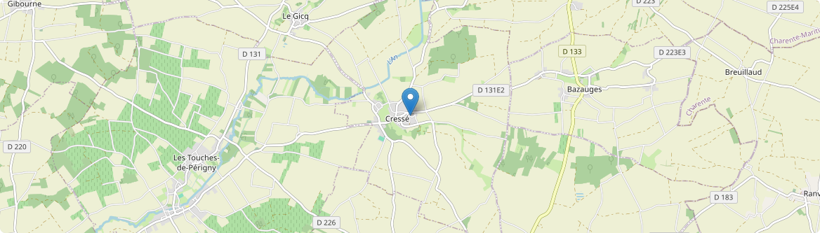Cressé - Carte