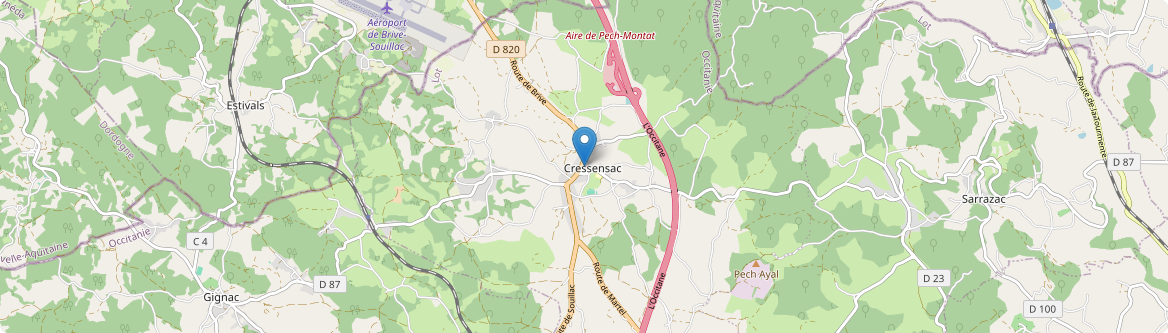 Cressensac-Sarrazac - Carte