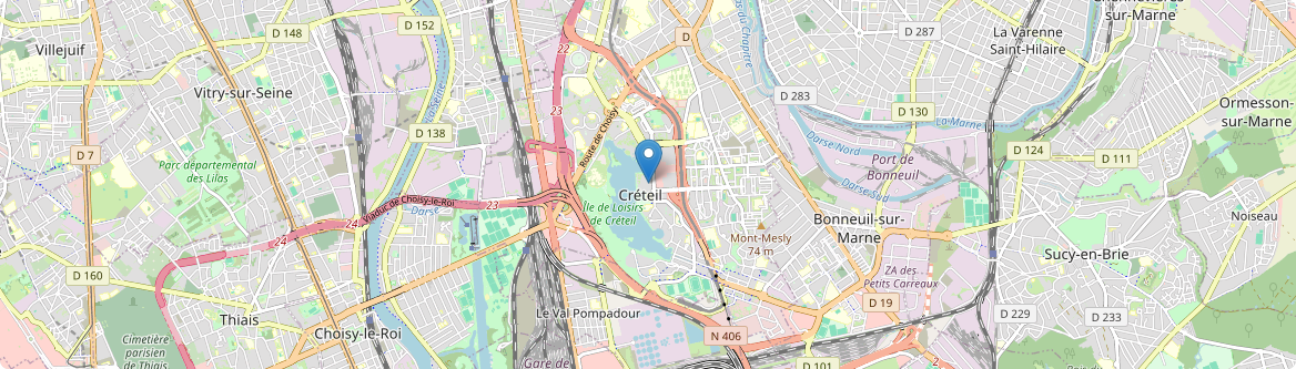 Créteil - Carte