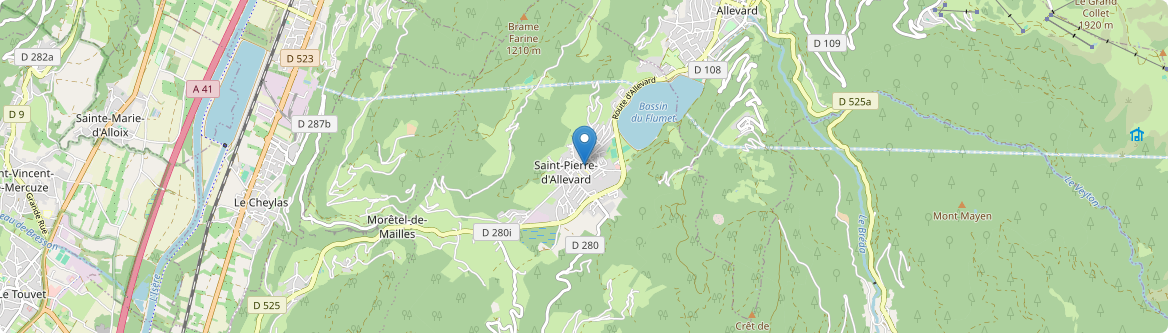 Crêts en Belledonne - Carte