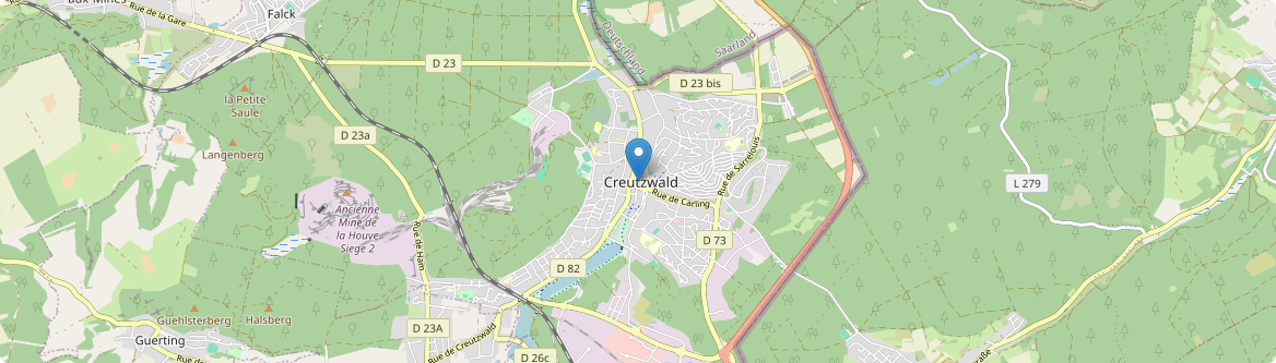 Creutzwald - Carte