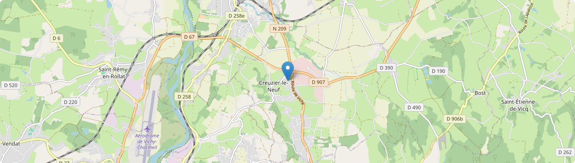 Creuzier-le-Neuf - Carte