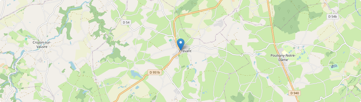 Crevant - Carte