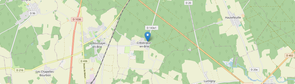 Crèvecœur-en-Brie - Carte
