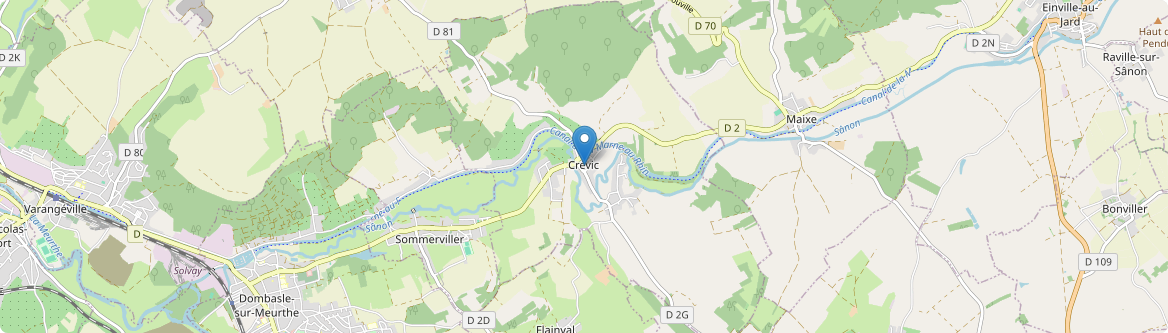 Crévic - Carte