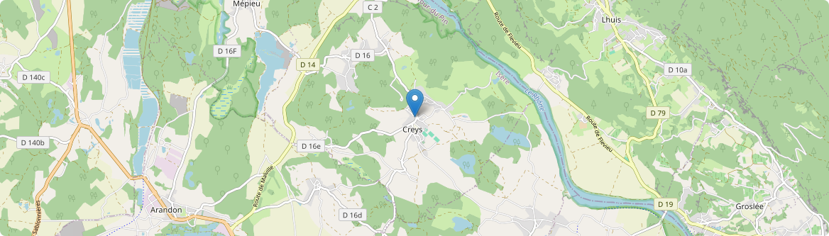 Creys-Mépieu - Carte
