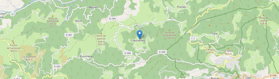Creysseilles - Carte