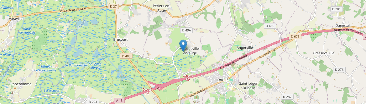 Cricqueville-en-Auge - Carte