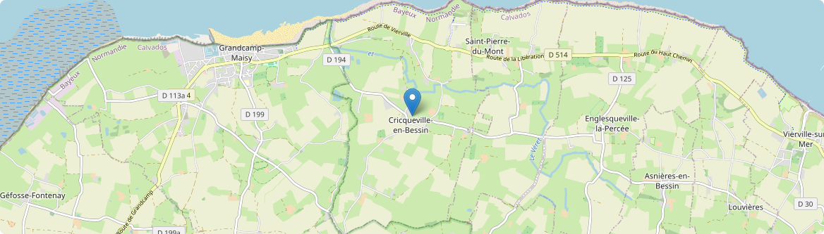 Cricqueville-en-Bessin - Carte