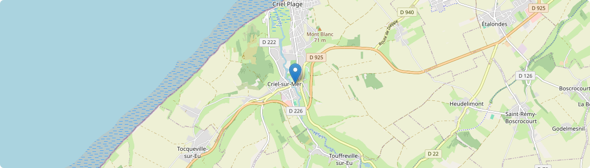 Criel-sur-Mer - Carte
