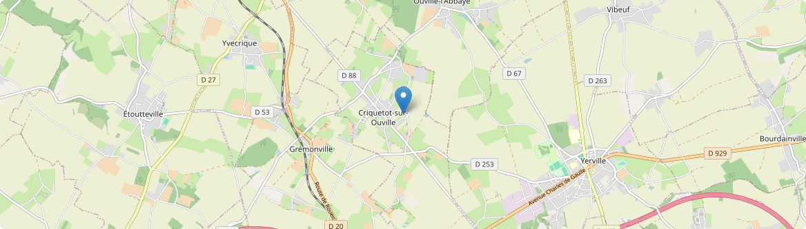 Criquetot-sur-Ouville - Carte