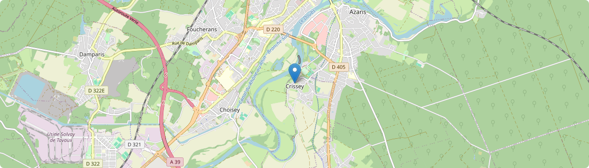 Crissey - Carte