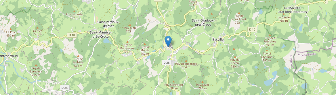 Crocq - Carte