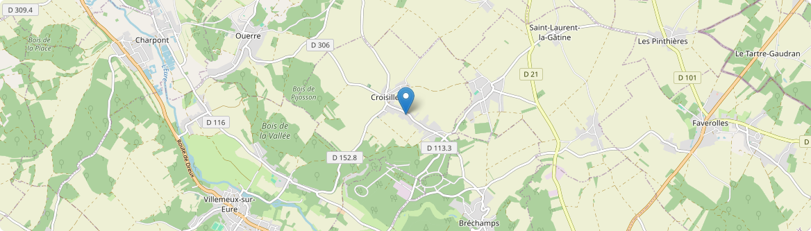 Croisilles - Carte