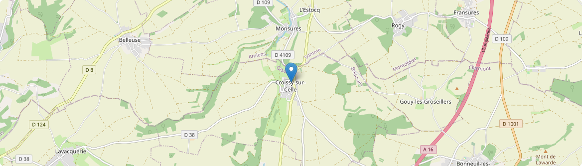 Croissy-sur-Celle - Carte