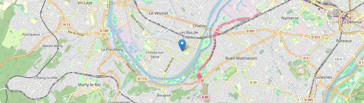 Croissy-sur-Seine - Carte