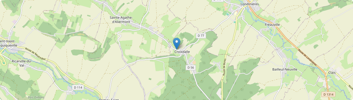 Croixdalle - Carte