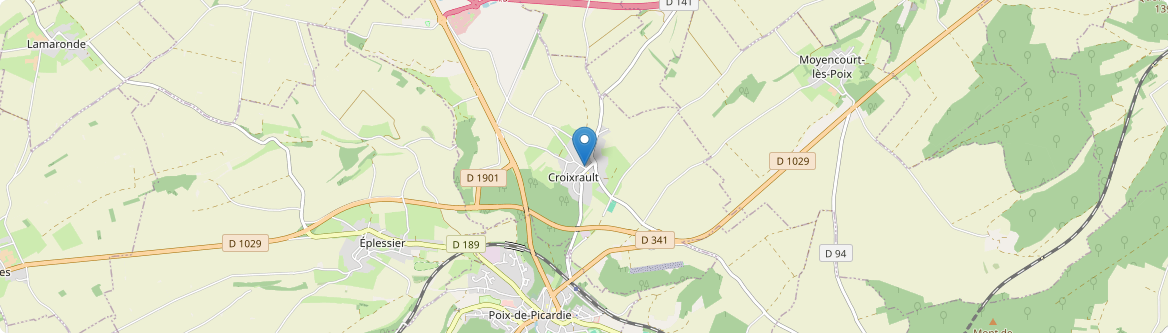 Croixrault - Carte