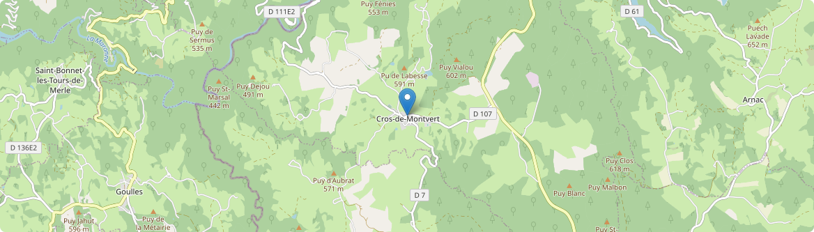 Cros-de-Montvert - Carte