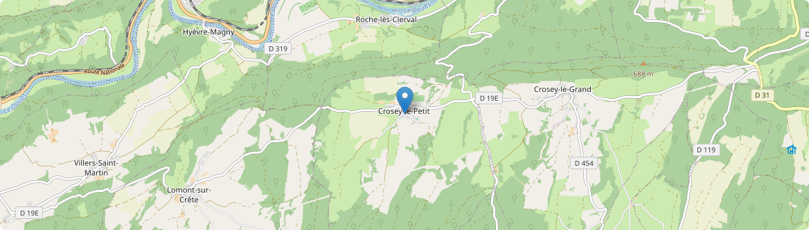 Crosey-le-Petit - Carte